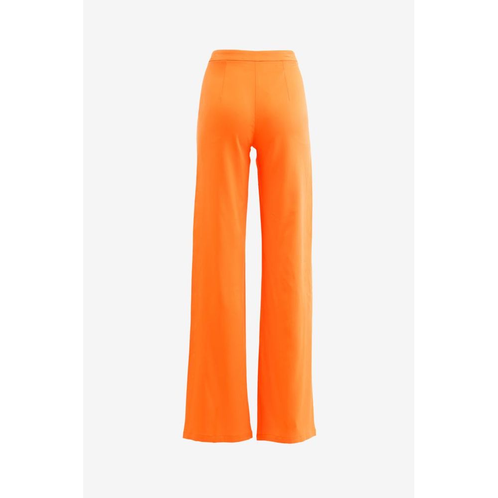 Patrizia Pepe Flame Orange Viscose Casual Pants for Women