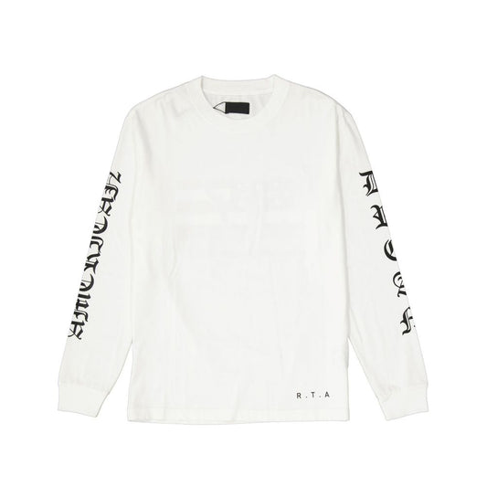 RtA White Cotton T-Shirt