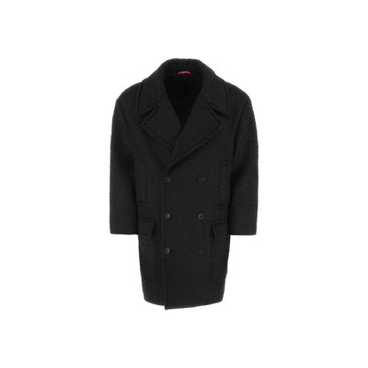 Valentino Black Mohair Coat