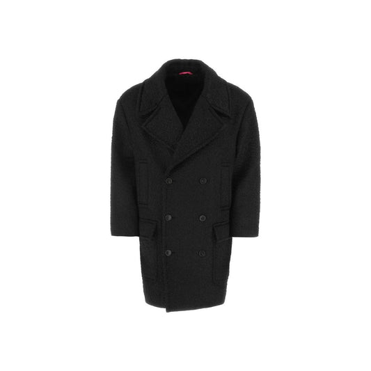 Valentino Black Mohair Coat