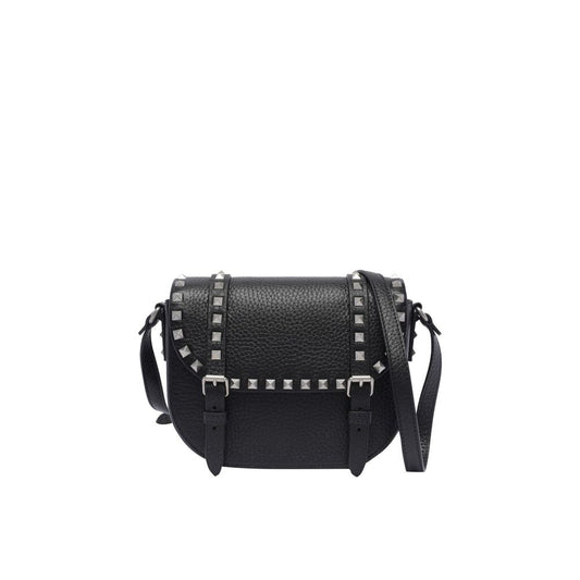 Valentino Garavani Black Leather Crossbody Bag