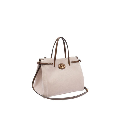 Valentino Garavani Brown Canvas Tote Bag