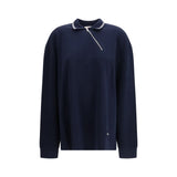 Miu Miu Blue Cotton Polo Shirt - Élégance Moderne