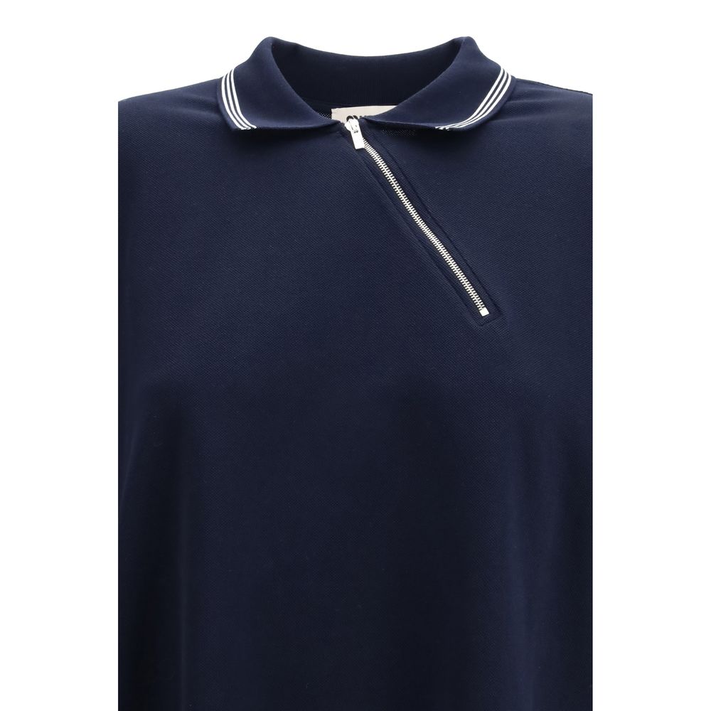 Miu Miu Blue Cotton Polo Shirt - Élégance Moderne