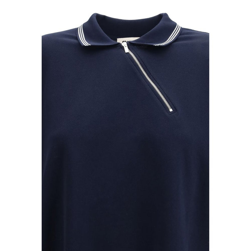 Miu Miu Blue Cotton Polo Shirt - Élégance Moderne