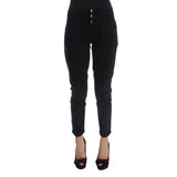 Costume National Black Cotton Cropped Jeans for Women