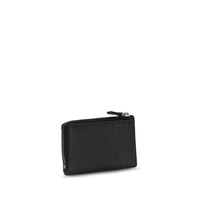 Portefeuille Valentino Garavani Bos Taurus en cuir de veau noir