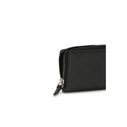 Portefeuille Valentino Garavani Bos Taurus en cuir de veau noir