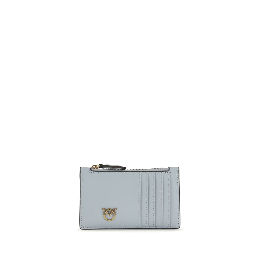 PINKO Blue Calf Leather Bos Taurus Wallet - Elegant Accessory