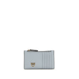 PINKO Blue Calf Leather Bos Taurus Wallet - Elegant Accessory
