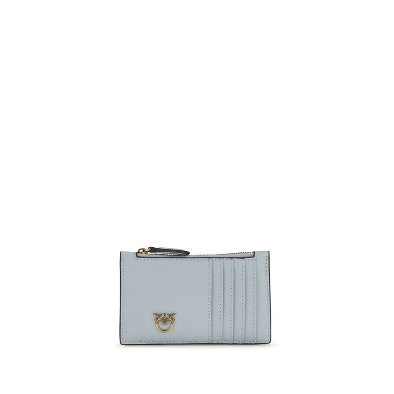 PINKO Blue Calf Leather Bos Taurus Wallet - Elegant Accessory