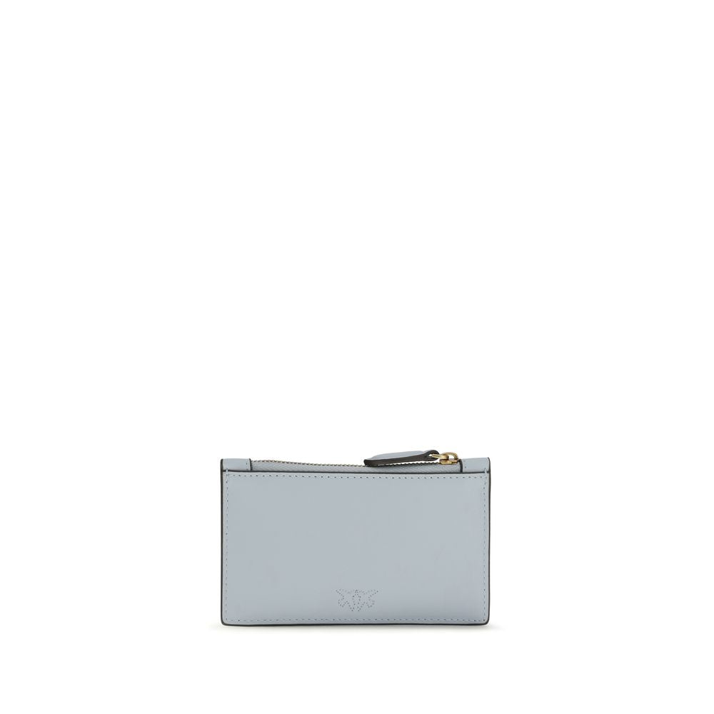 PINKO Blue Calf Leather Bos Taurus Wallet - Elegant Accessory