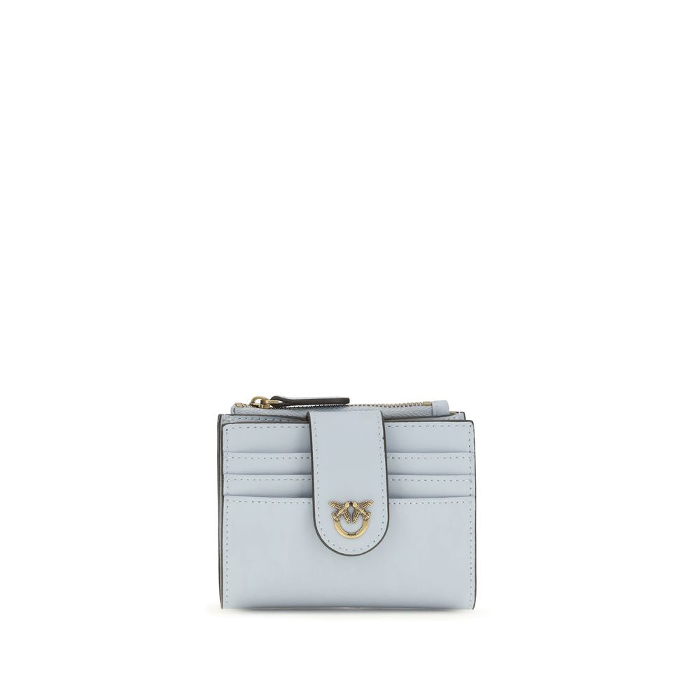 PINKO Blue Calf Leather Bos Taurus Wallet - Elegant Accessory