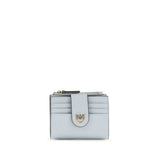 PINKO Blue Calf Leather Bos Taurus Wallet - Elegant Accessory