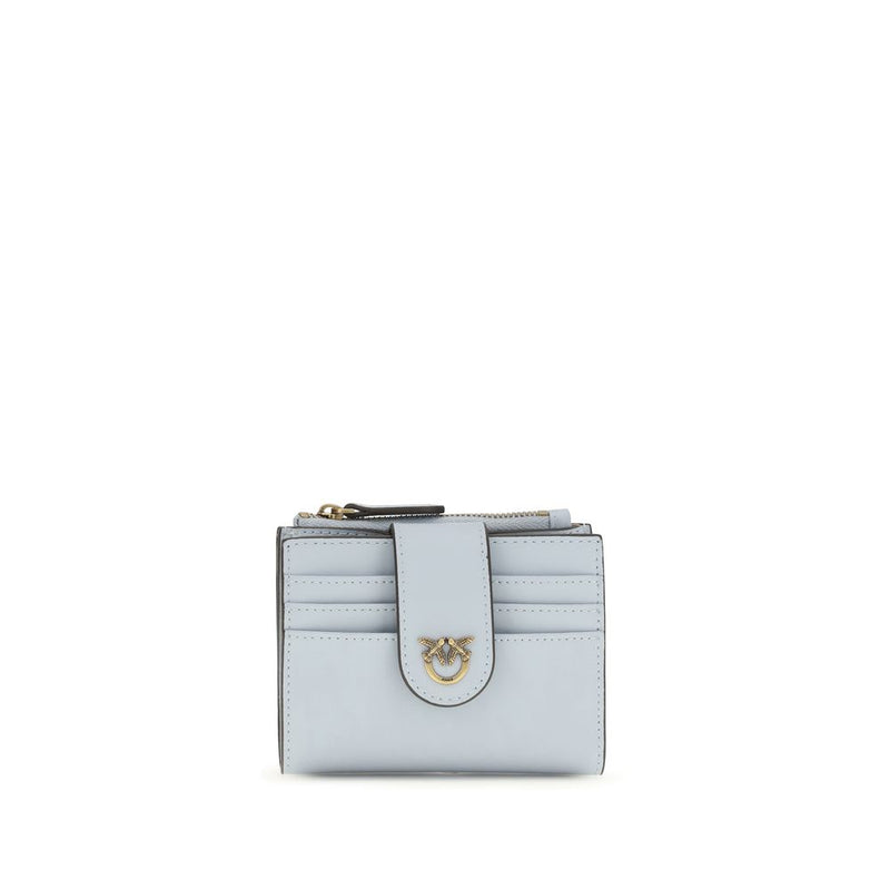 PINKO Blue Calf Leather Bos Taurus Wallet - Elegant Accessory