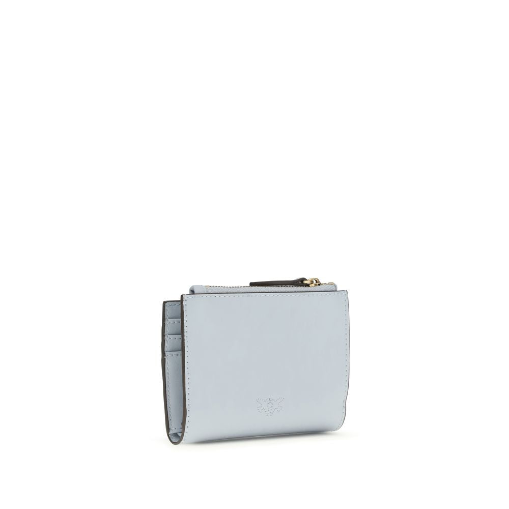PINKO Blue Calf Leather Bos Taurus Wallet - Elegant Accessory