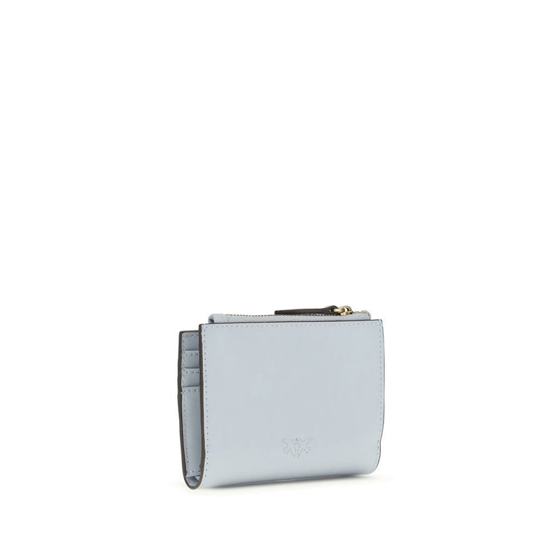 PINKO Blue Calf Leather Bos Taurus Wallet - Elegant Accessory