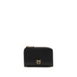 PINKO Black Calf Leather Bos Taurus Wallet