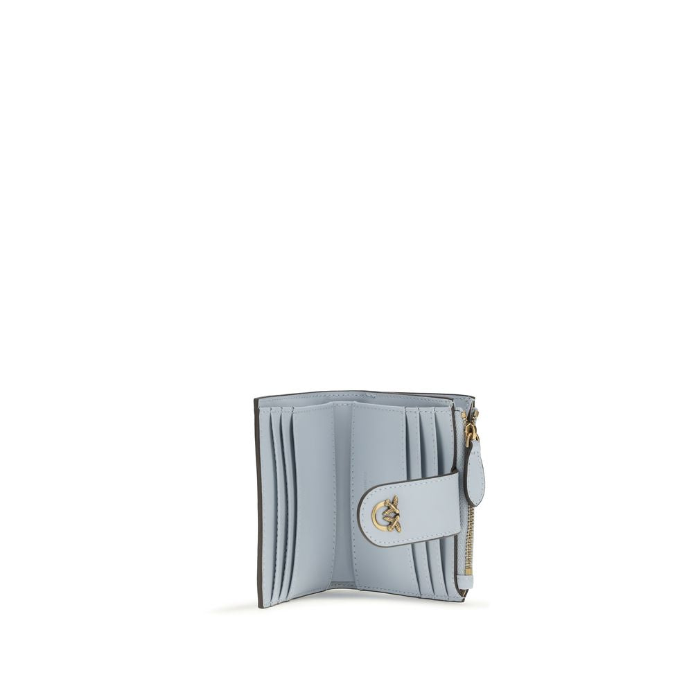 PINKO Blue Calf Leather Bos Taurus Wallet - Elegant Accessory