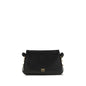 PINKO Black Calf Leather Bos Taurus Shoulder Bag