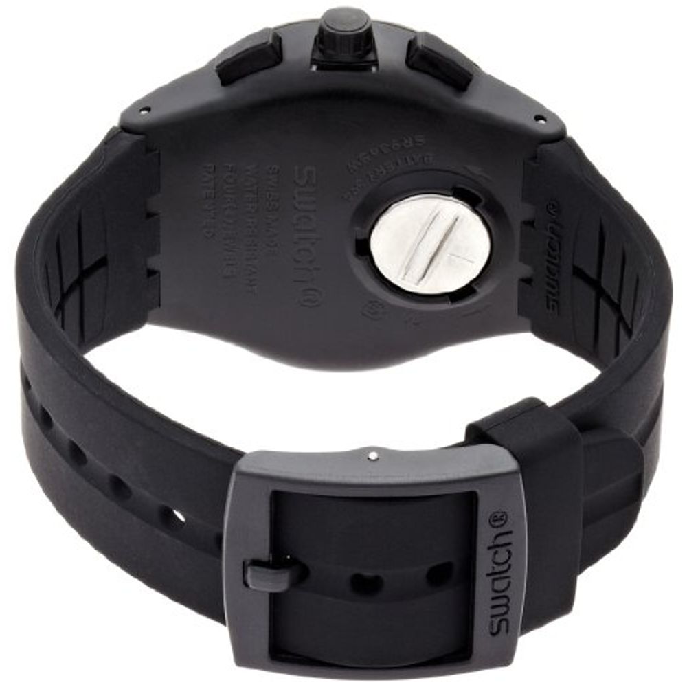 SWATCH Black Stainless Steel Sport Watch