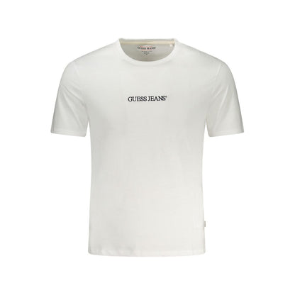 Guess Jeans Bianco Katoenen Heren T-shirt