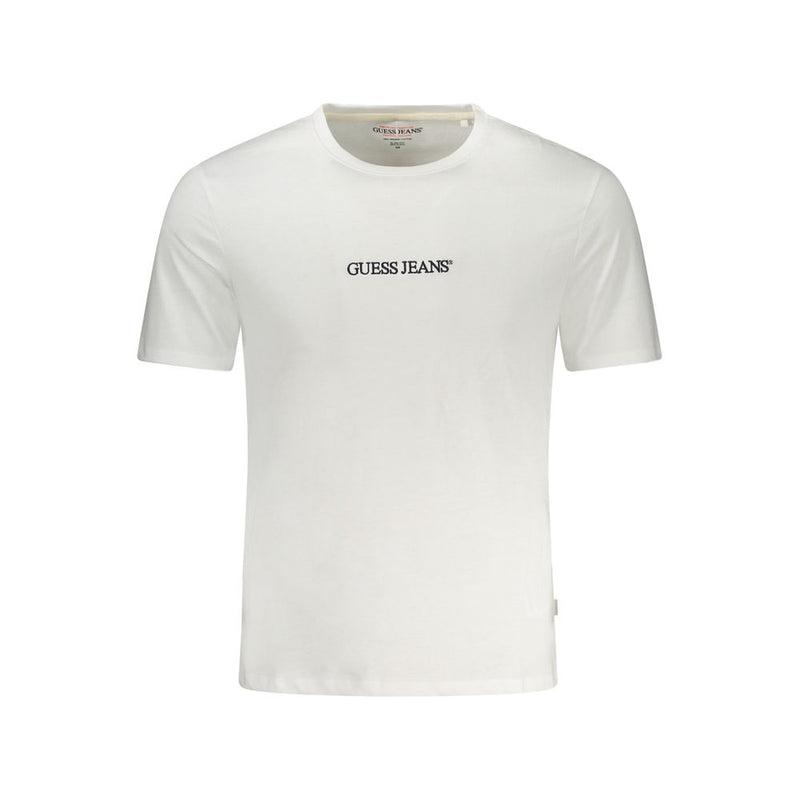 Guess Jeans Bianco Katoenen Heren T-shirt