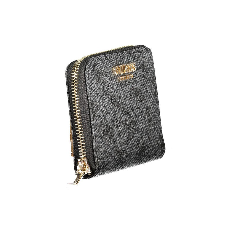 Guess Jeans LAUREL II SLG Black Polyethylene Wallet for Women
