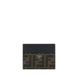 Portefeuille Fendi Bos Taurus en cuir de veau marron