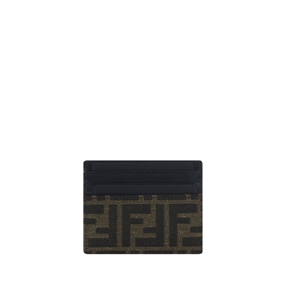 Portefeuille Fendi Bos Taurus en cuir de veau marron