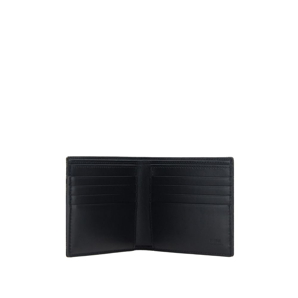 Portefeuille Fendi Bos Taurus en cuir de veau marron