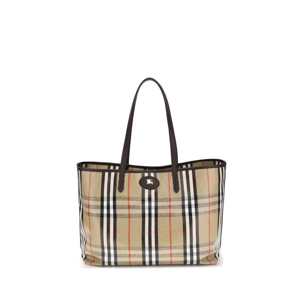 Burberry Medium Highlands Multicolor Cotton Tote Bag