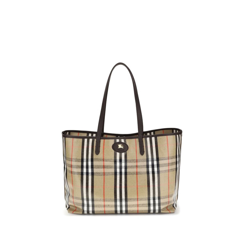 Burberry Medium Highlands Multicolor Cotton Tote Bag