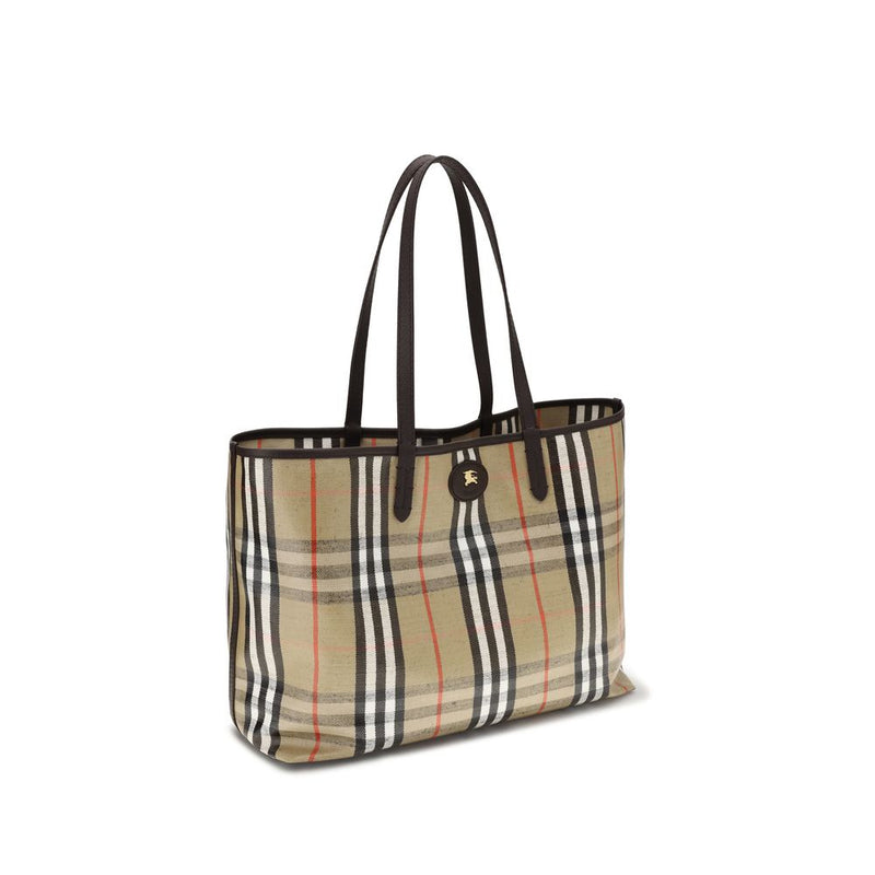 Burberry Medium Highlands Multicolor Cotton Tote Bag