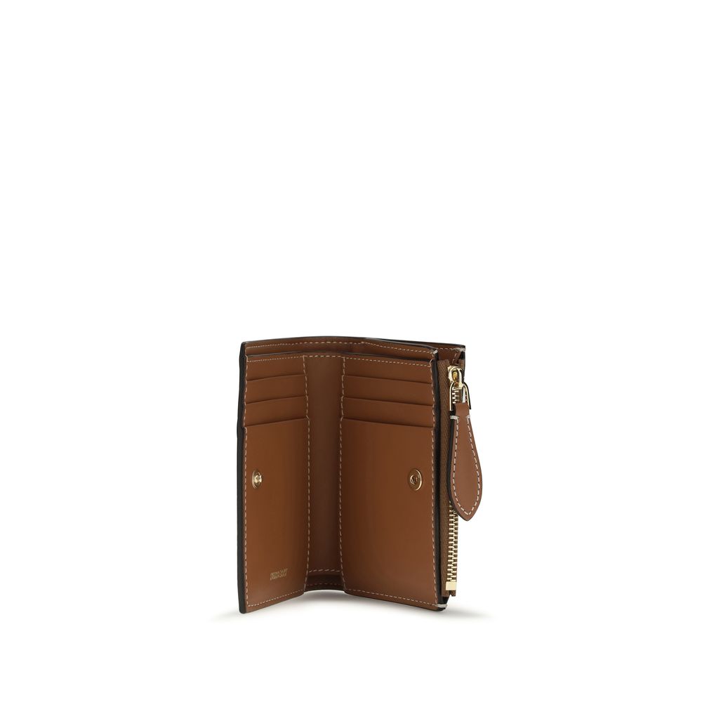 Burberry Beige Polyethylene Check Wallet for Women