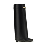 Givenchy Black Calf Leather Bos Taurus Boots for Women