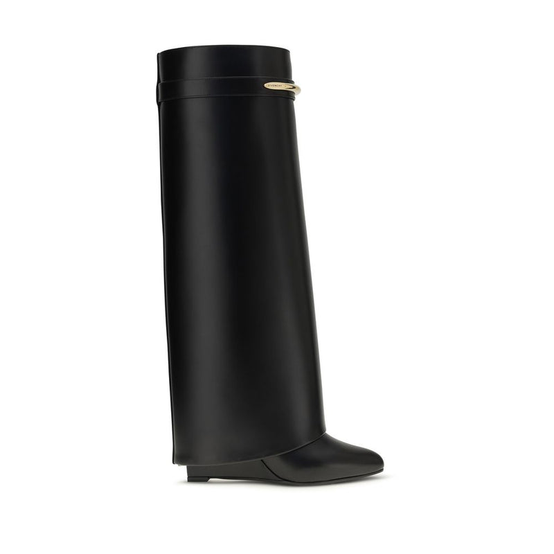 Givenchy Black Calf Leather Bos Taurus Boots for Women