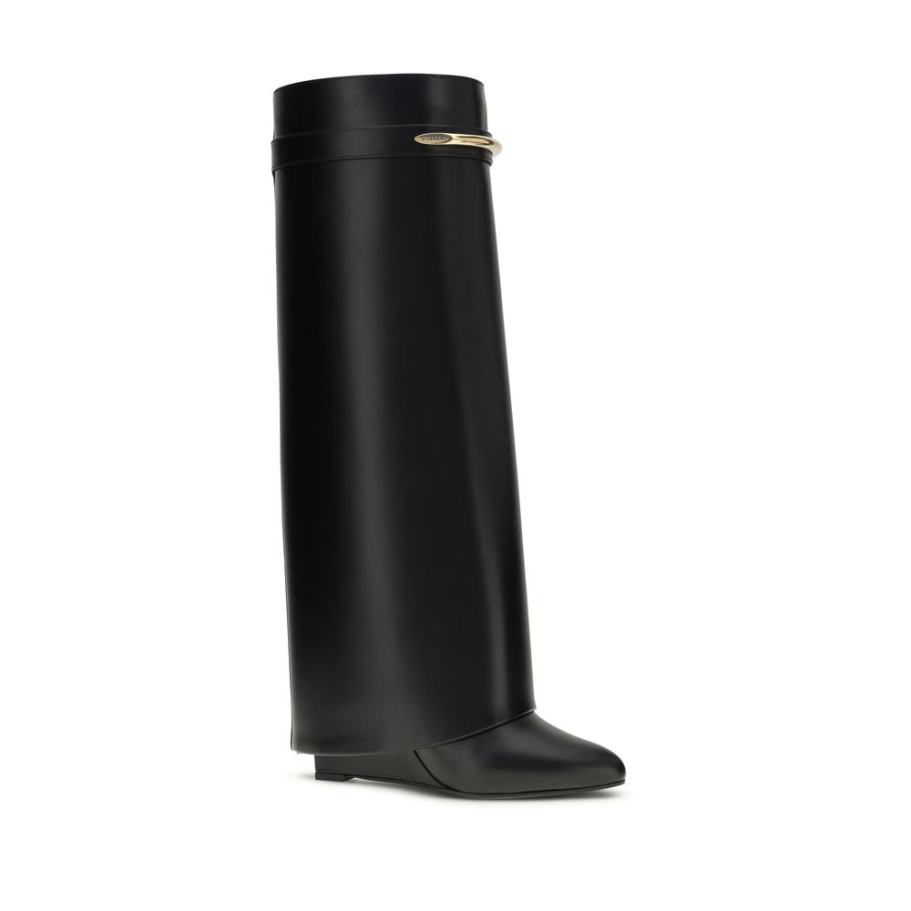 Givenchy Black Calf Leather Bos Taurus Boots for Women