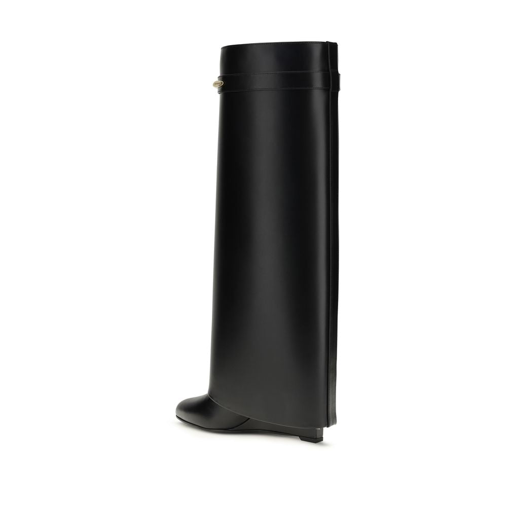 Givenchy Black Calf Leather Bos Taurus Boots for Women