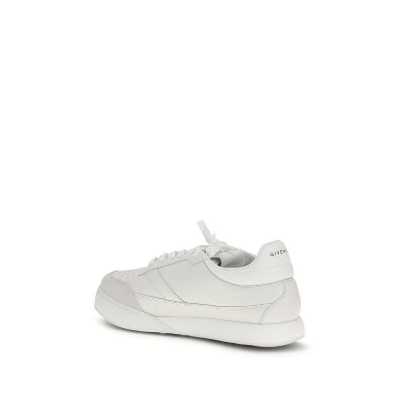 Givenchy White Calf Leather Bos Taurus Low Top Sneakers