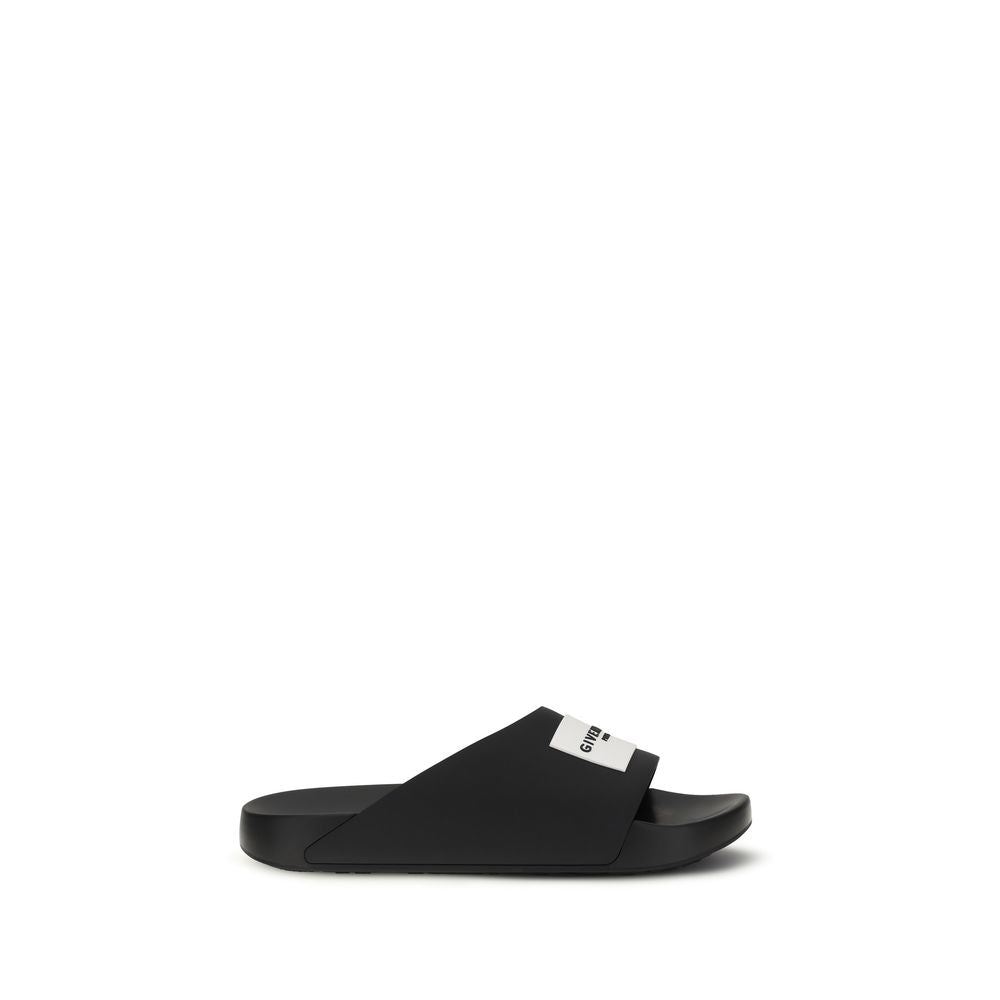 Givenchy Black Rubber Slippers - Comfort and Style for Men