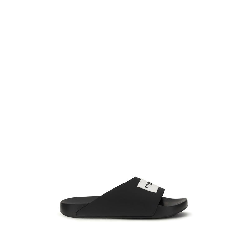 Givenchy Black Rubber Slippers - Comfort and Style for Men