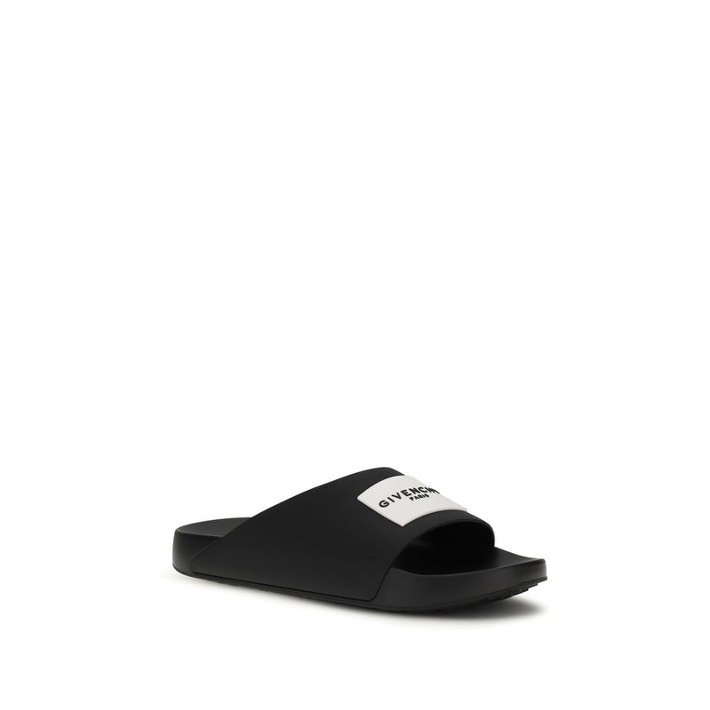 Givenchy Black Rubber Slippers - Comfort and Style for Men