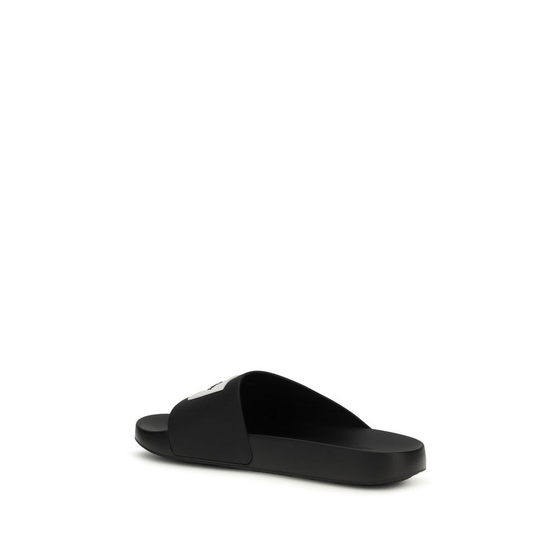 Givenchy Black Rubber Slippers - Comfort and Style for Men