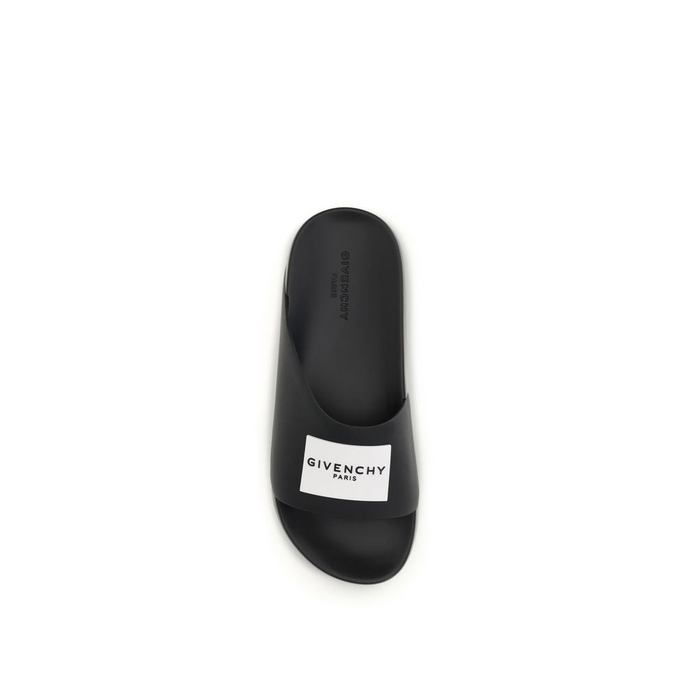 Givenchy Black Rubber Slippers - Comfort and Style for Men