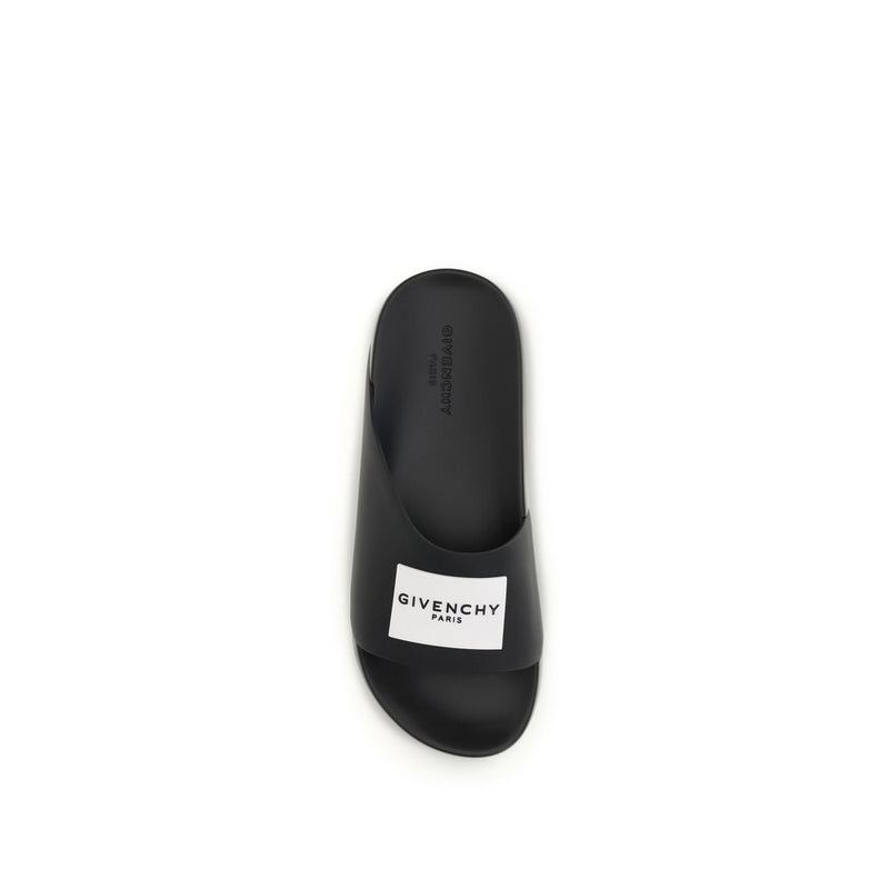Givenchy Black Rubber Slippers - Comfort and Style for Men