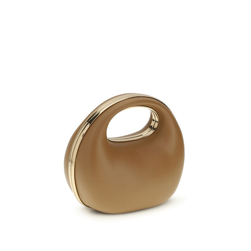 Sacai Brown Calf Leather Bos Taurus Handbag - Elegant and Versatile