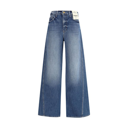 L'Agence Blue Cotton Relaxed Fit Jeans