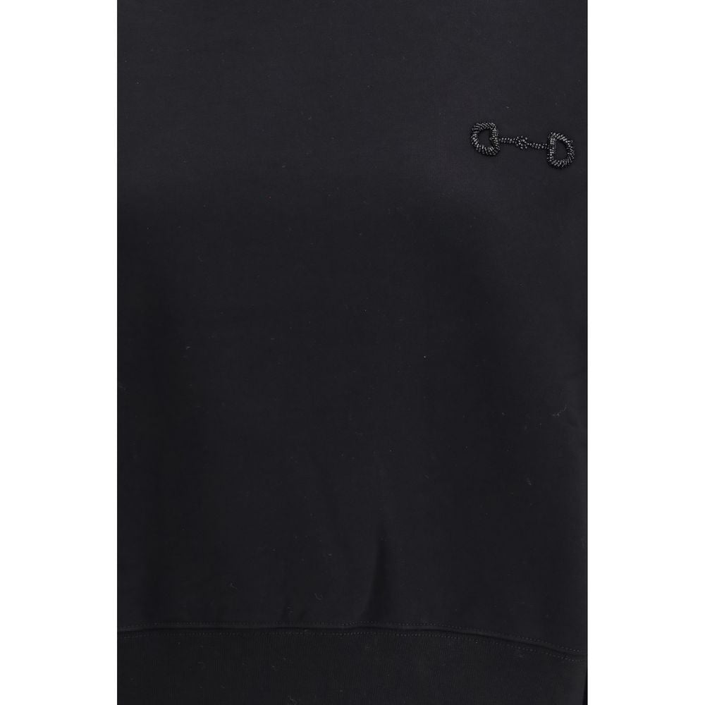 Gucci Black Cotton Sweatshirt - Iconic Style for Everyday Wear