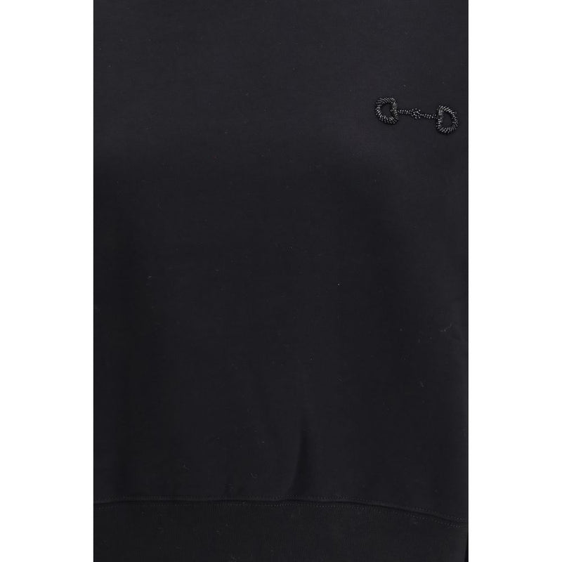 Gucci Black Cotton Sweatshirt - Iconic Design for Everyday Style